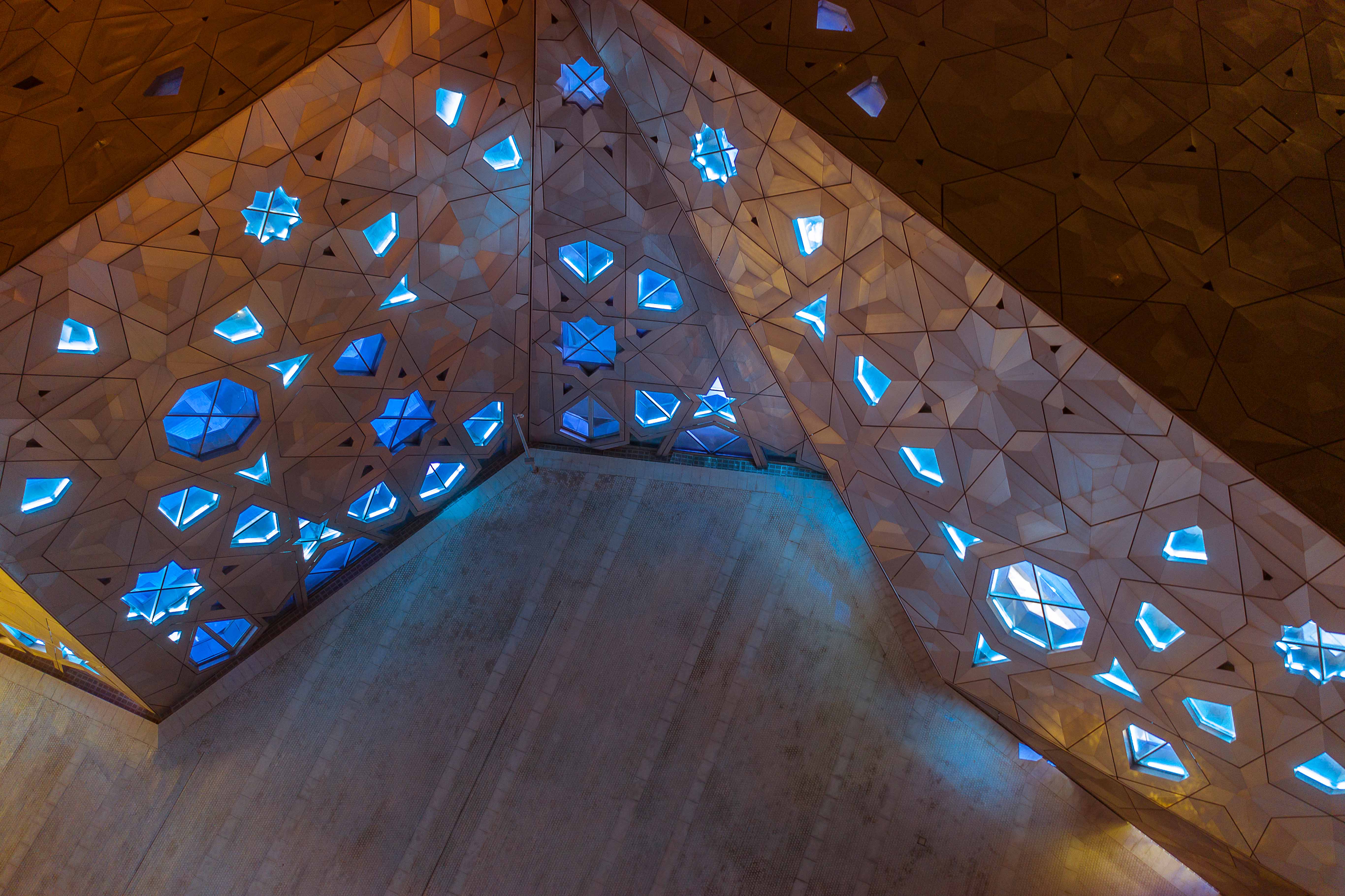 Sheikh Jaber Cultural Centre interior geometry