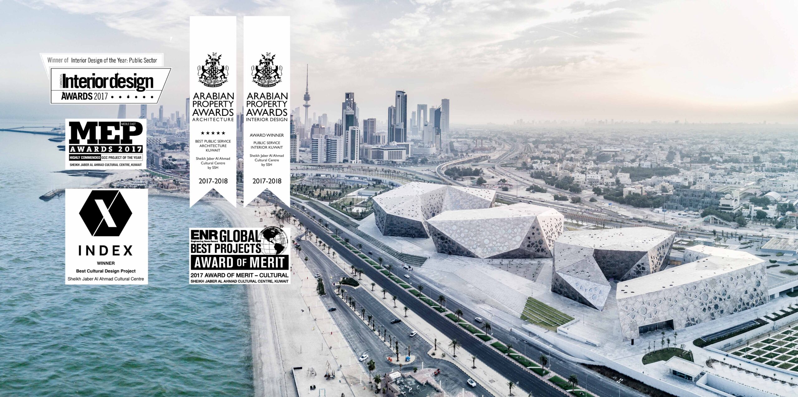 Sheikh Jaber Cultural Centre aerial